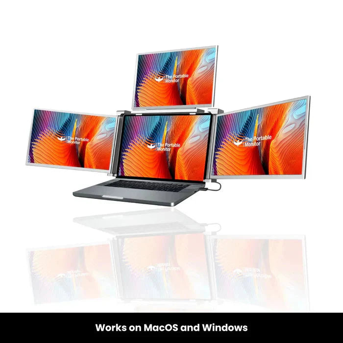 Triple expandable screen travel companion